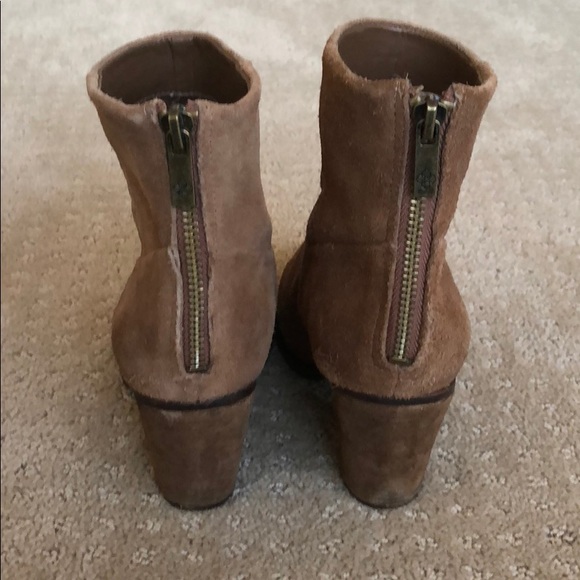 ARTURO CHIANG BROWN SUEDE BOOTIES - Picture 3 of 5